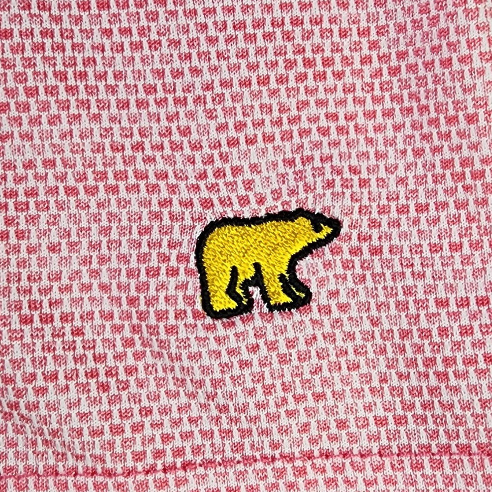 Jack Nicklaus Polo Shirt Mens XL Pink‎ Textured Golden Bear Logo Excellent - Picture 8 of 13